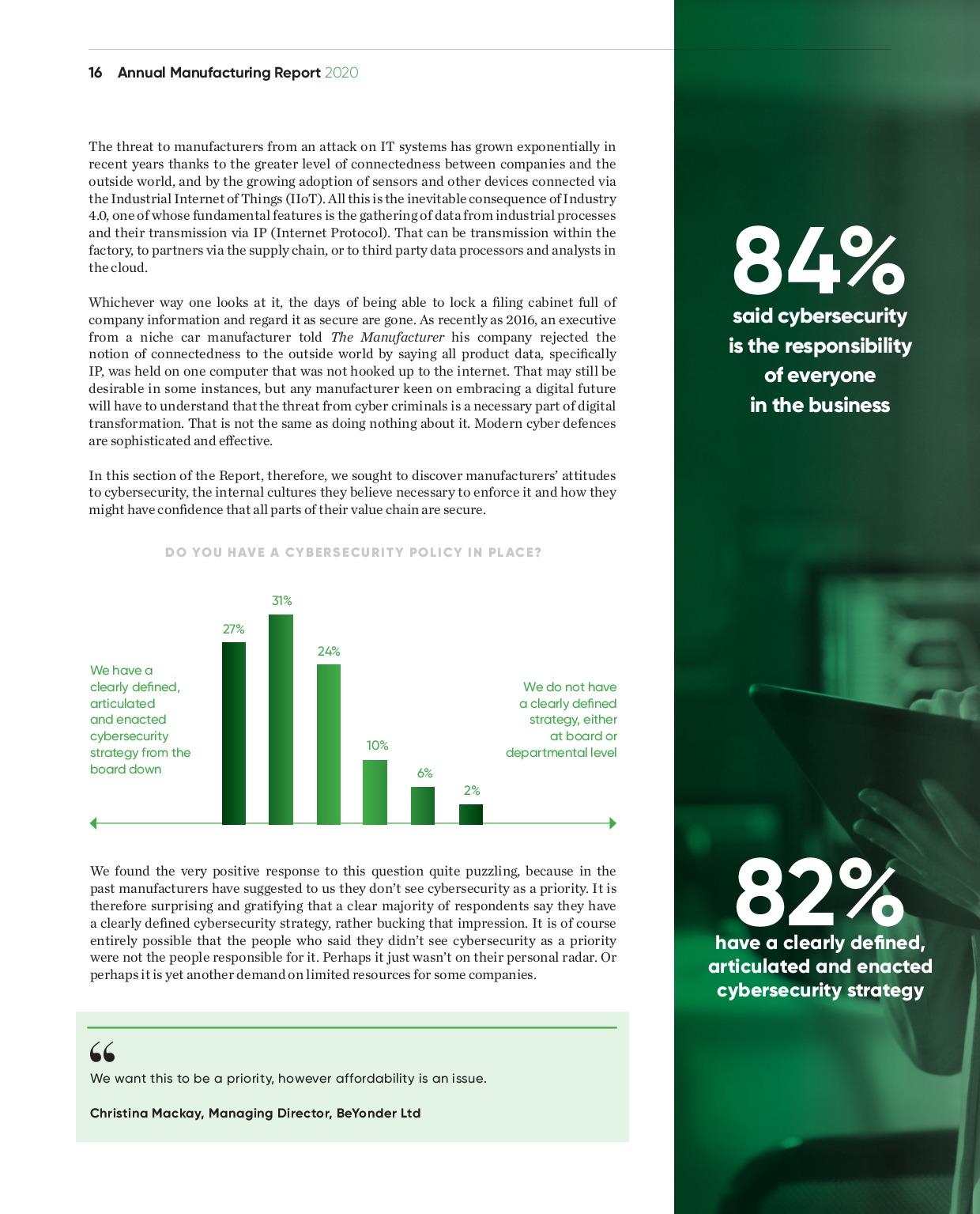 Annual Manufacturing Report 2020 | Page 16