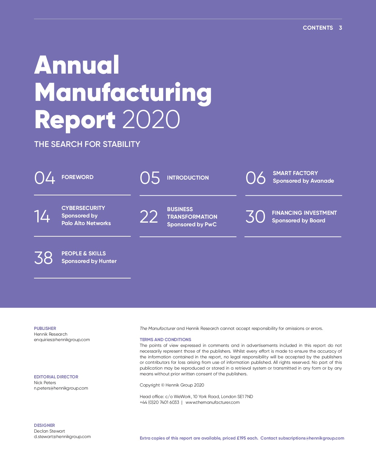 Annual Manufacturing Report 2020 | Page 3