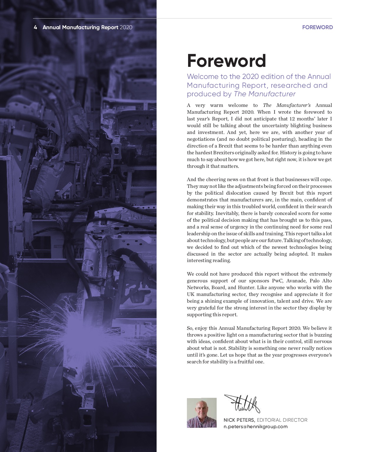 Annual Manufacturing Report 2020 | Page 4