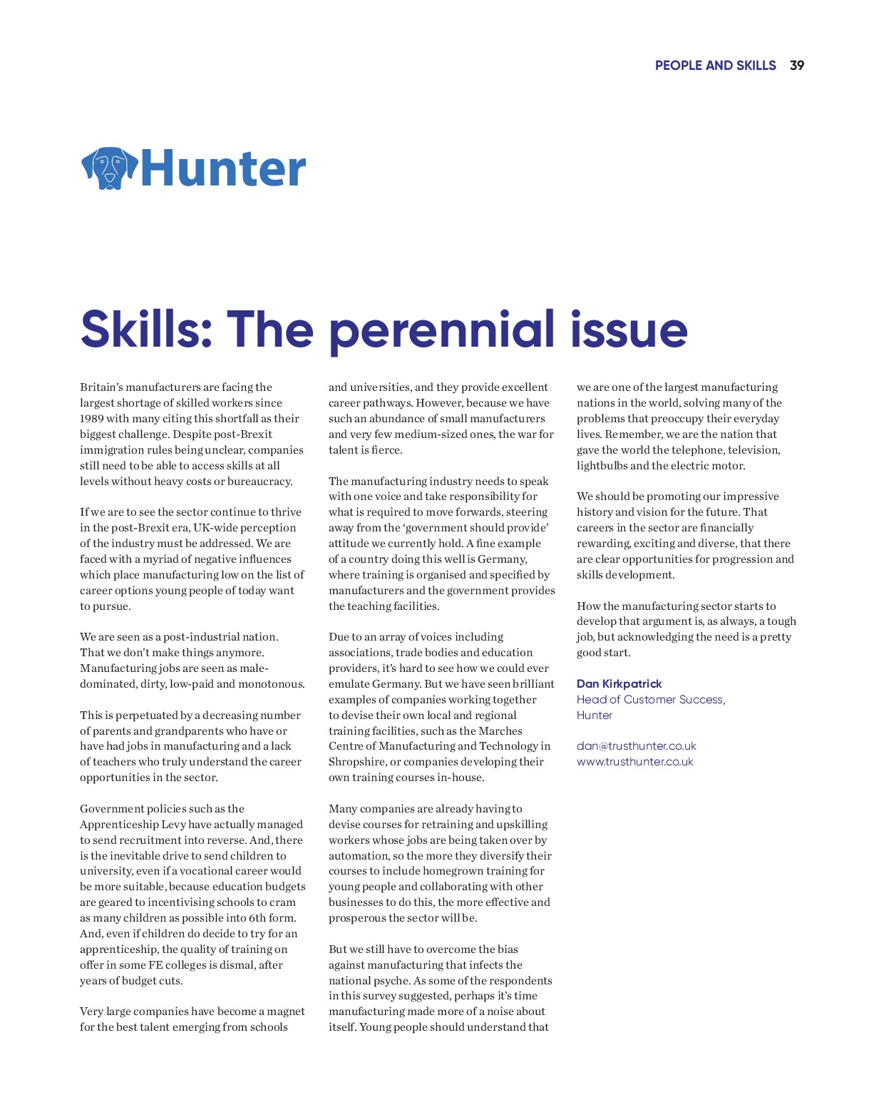 Annual Manufacturing Report 2020 | Page 39