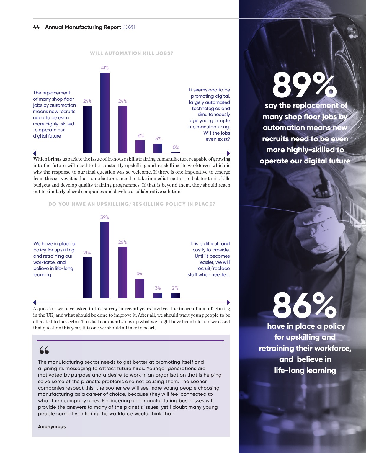 Annual Manufacturing Report 2020 | Page 44