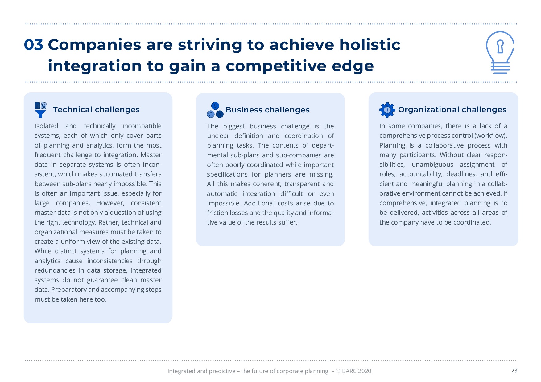 BARC – Integriert und vorausschauend: Unternehmensplanung der Zukunft | Page 23