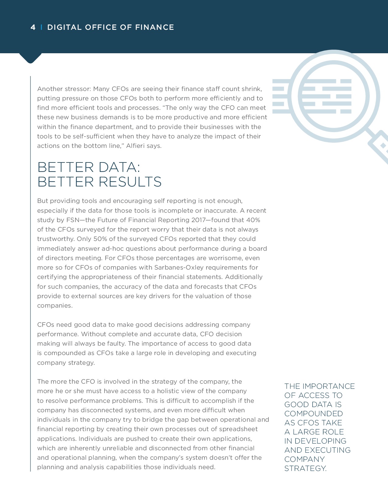 CFO - How Decision-Making Platforms Transform Financial Reporting and FP&A | Page 4