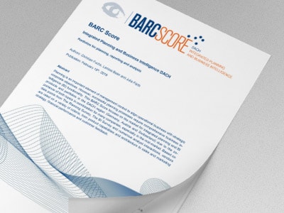BARC Score Integrated Planning and Business Intelligence DACH 2019