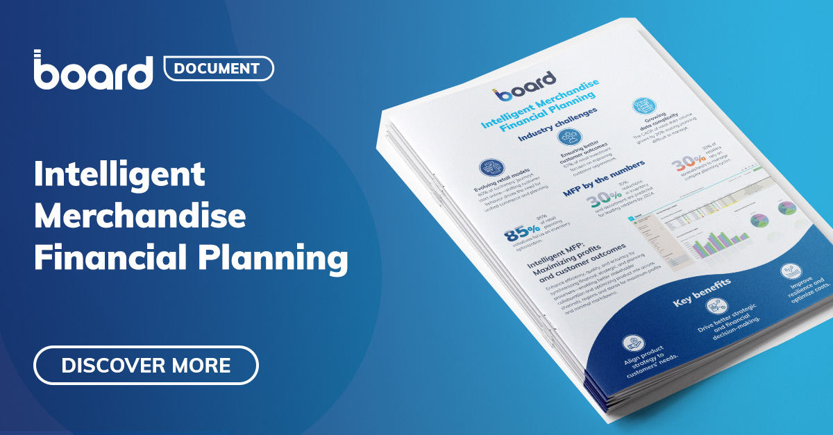 Intelligent Merchandise Financial Planning Board