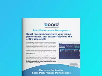 board for sales performance management Sales Performance Management - Flyer