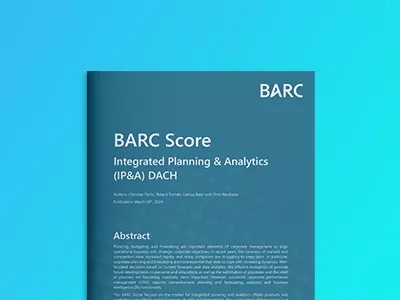 BARC Score für Integrierte Planung &amp; Analyse DACH 2024