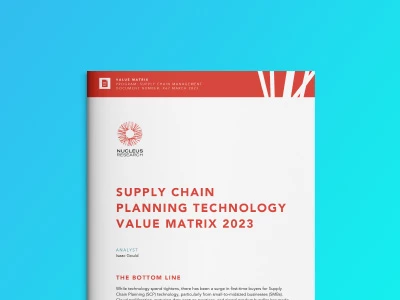 Nucleus Research Supply Chain Planning Technology Value Matrix 2023