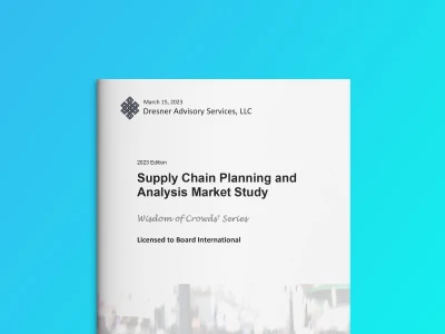 Dresner Wisdom of Crowds®: Supply Chain Planning and Analysis Market Study.