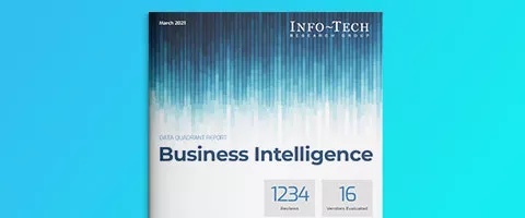 Info-Tech SoftwareReviews BI Data Quadrant 2021