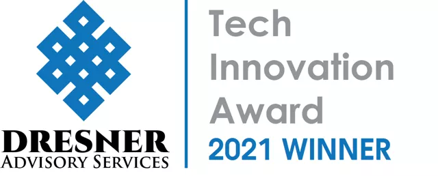 Dresner Technology Innovation Award Winner 2021 Dresner Technology Innovation Award Winner 2021