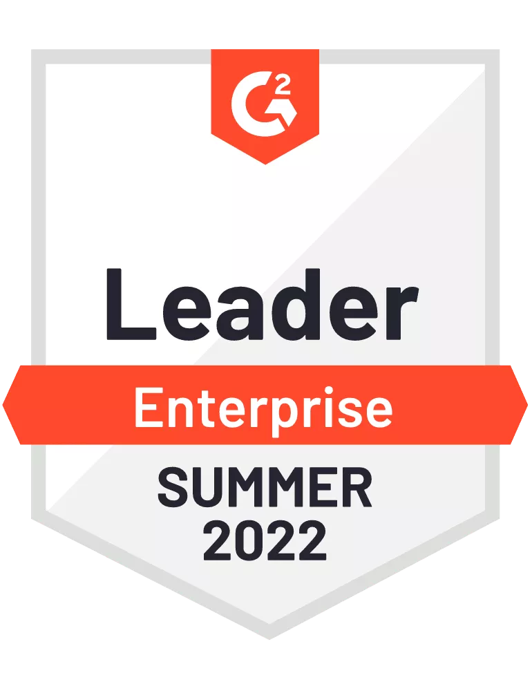 G2 Enterprise Leader Summer 2022 G2 Enterprise Leader Summer 2022