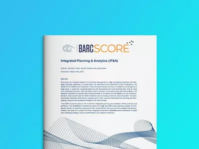 Globaler BARC Score – Integrierte Planung &amp; Analytics (IP&amp;A) 2022