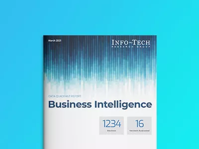 Info-Tech SoftwareReviews Business Intelligence Data Quadrant 2021