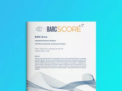Global BARC Score Integrated Planning and Analytics 2020