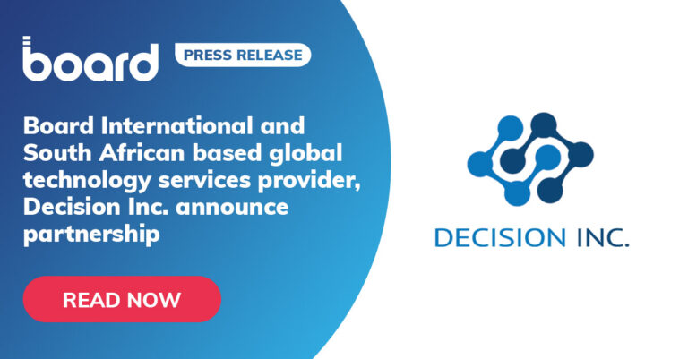 Board International and South African based global technology services provider, Decision Inc. announce partnership