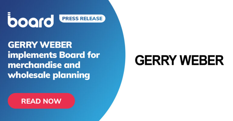 GERRY WEBER implements Board for merchandise and wholesale planning