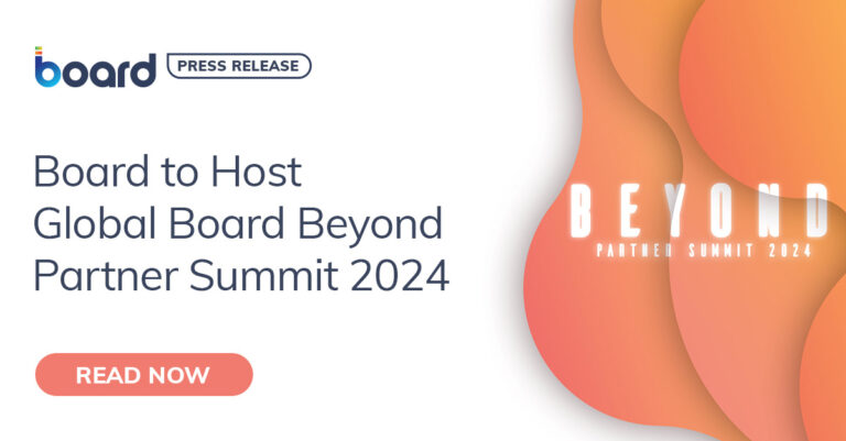Board International to Host Global Board Beyond Partner Summit 2024, a global event series for Partners Worldwide