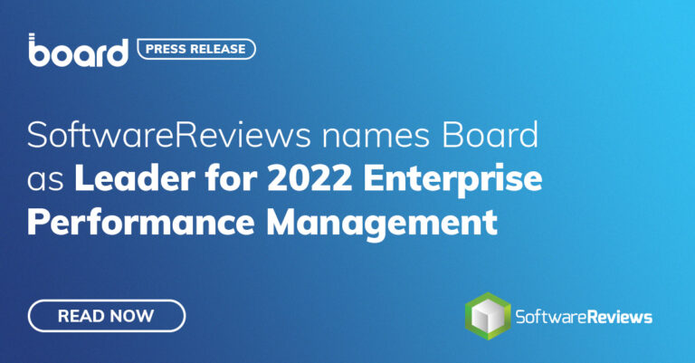 SoftwareReviews nomina Board leader nell’Enterprise Performance Management Data Quadrant 2022