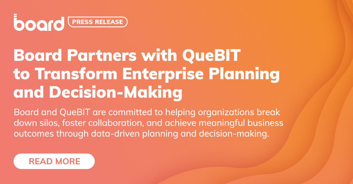 Board Partners with QueBIT to Transform Enterprise Planning and ...