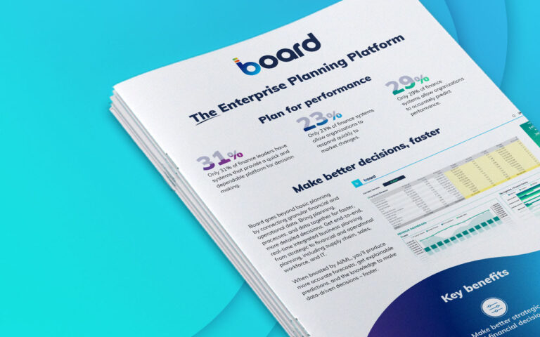 Board Enterprise FP&A factsheet cover