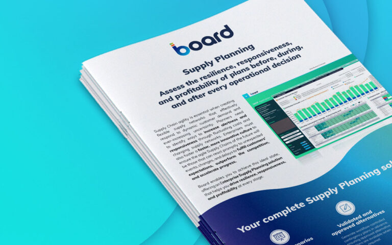 Board Supply Planning flyer cover