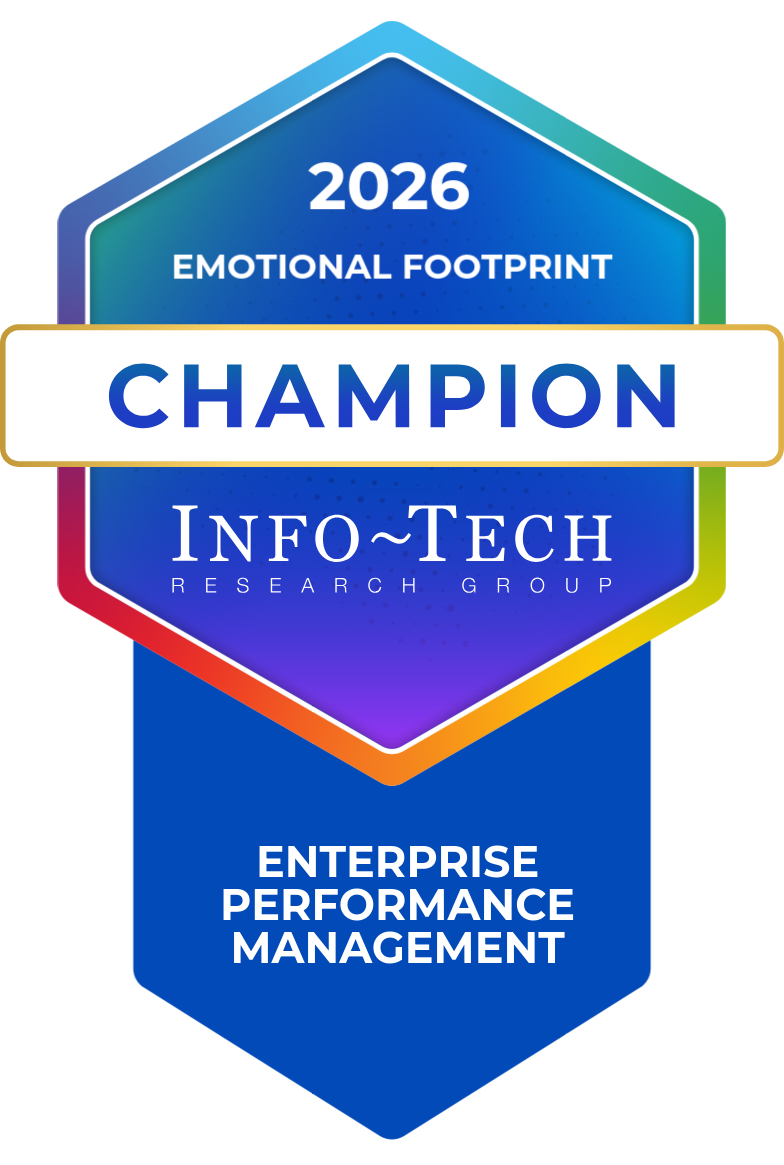 InfoTech SoftwareReviews Emotional Footprint Champion EPM 2026 Badge