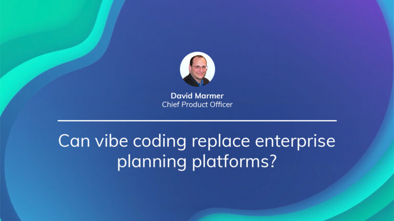 Can vibe coding replace enterprise planning platforms?