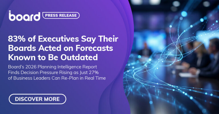 83% of Executives Say Their Boards Acted on Forecasts Known to Be Outdated 